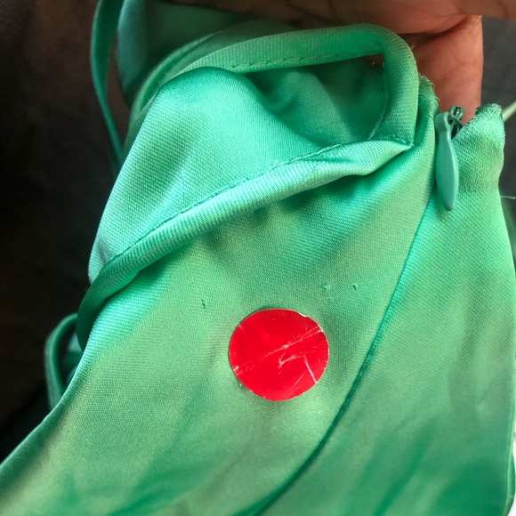 Zara SATIN EFFECT MIDI DRESS - Picture 10 of 13